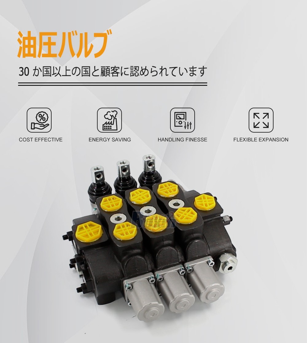 SD8 Manual 3 Spool Sectional Directional Valve for Hydraulic Systems