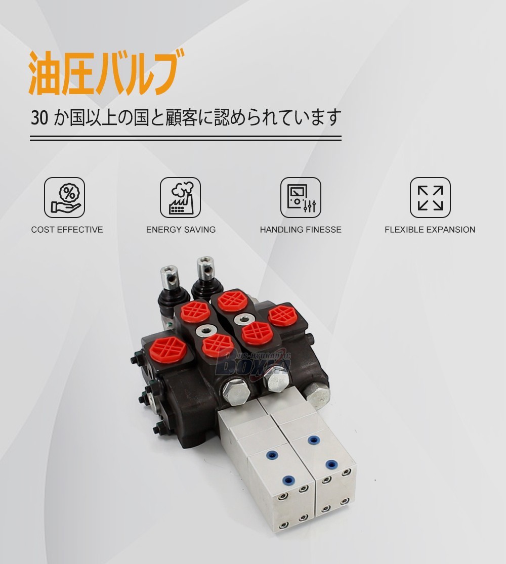 Professional Production SD8 Pneumatic 2 Spool Sectional Control Valve