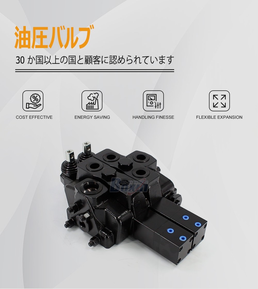 Reliable SDS180Q Pneumatic Manual 2 Spool Valve for Construction Machinery