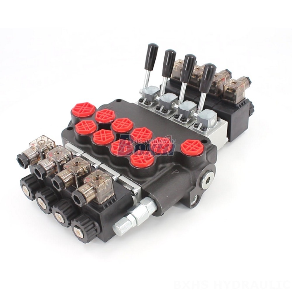 Direct from Factory: P40-S 4 Spool Solenoid Monoblock Valves main image