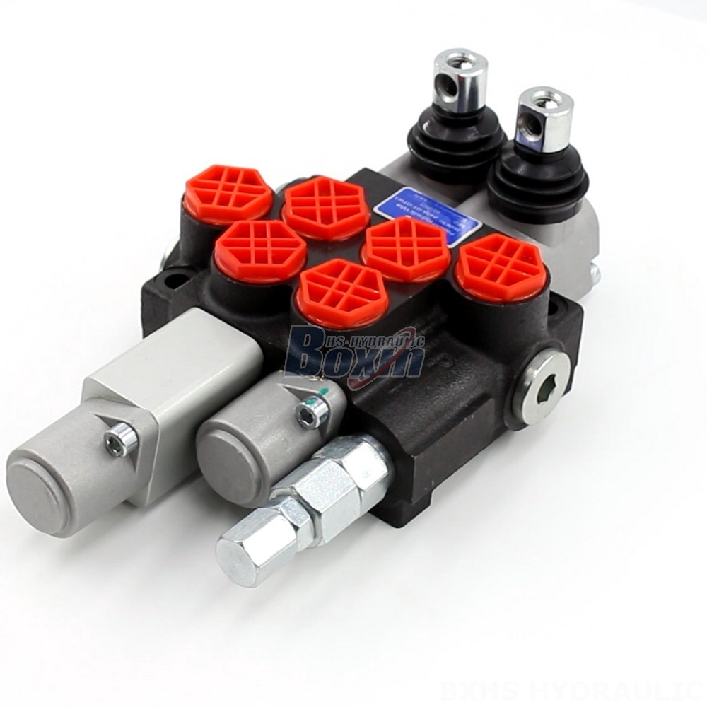 Hydraulic Innovation: P40A Manual 2 Spool Monoblock Directional Valve | Global Supply main image
