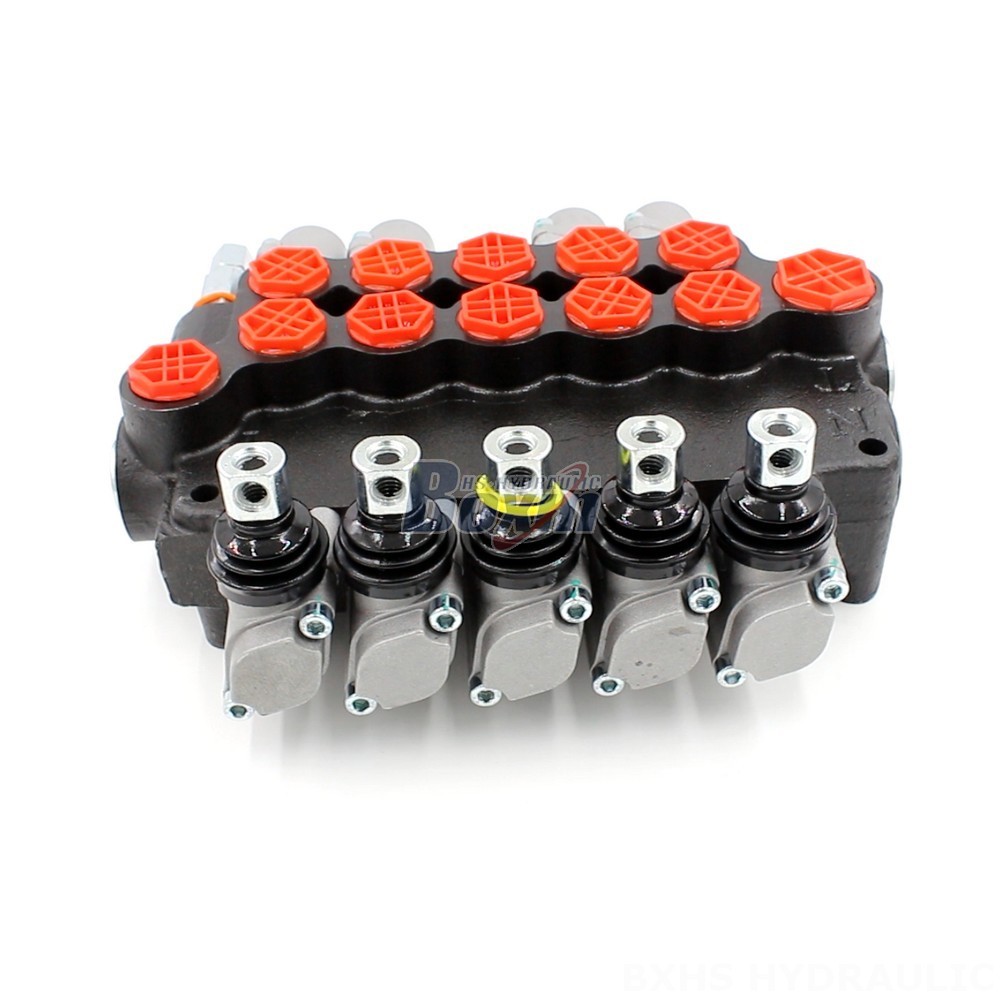 P80-G34-G12-2OT-YW-2OT Manual 5 Spool Monoblock Directional Valve | Manufacturer main image