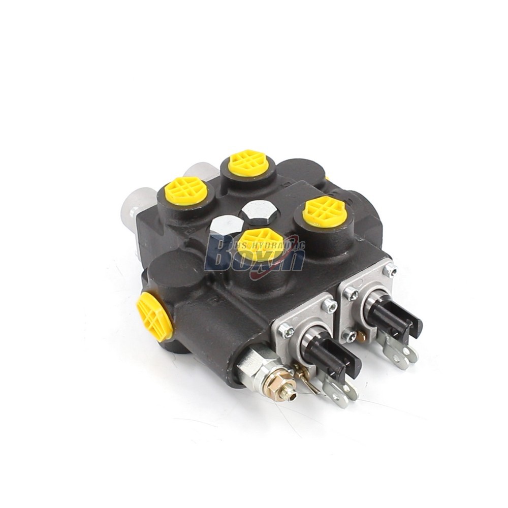 OEM ODM Custom Service RD5200NPT-2OT Manual 2 Spool Hydraulic Control Valve cover photo